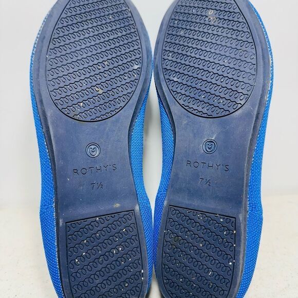 Rothy's The Flat Black Round Toe Shoes US WOMEN 7.5 EU Ballet Flat Slip On - Picture 7 of 7